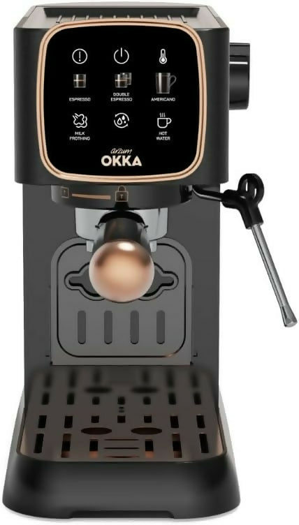 ماكينة صنع الإسبريسو أرزوم أوكا نصف أوتوماتيك 1628 واط لون أسود* نحاسي OK0034-0400. ماكينة صنع الإسبريسو أرزوم أوكا نصف أوتوماتيك 1628 واط لون أسود* نحاسي OK0034-0400.